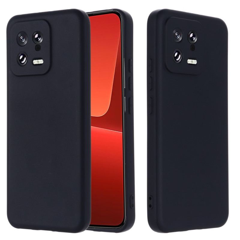 Capa De Celular Para Xiaomi 13 Silicone Líquido Com Cordão