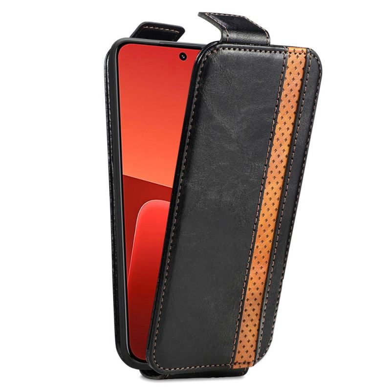 Capa De Couro Para Xiaomi 13 Caseneo Vertical