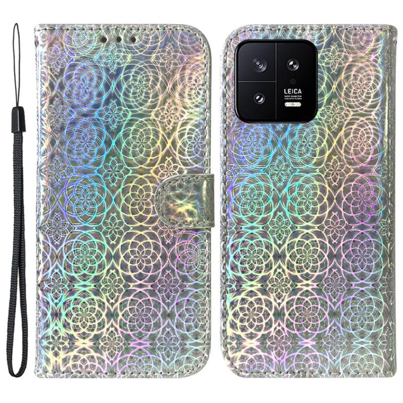 Capa De Couro Para Xiaomi 13 Estilo Discoteca