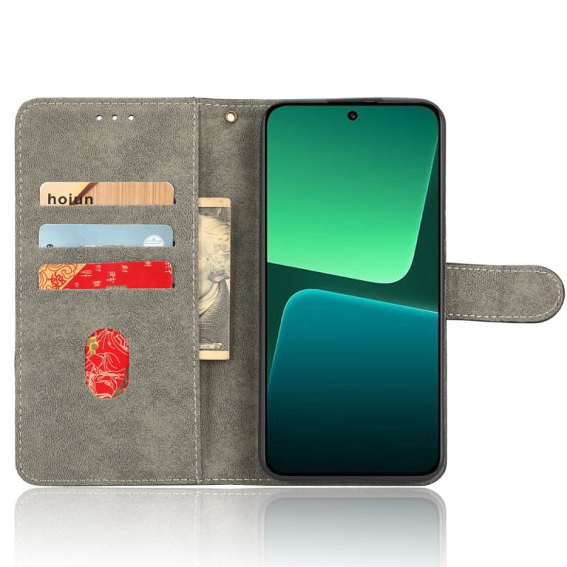 Capa De Couro Para Xiaomi 13 Rfid Clássico