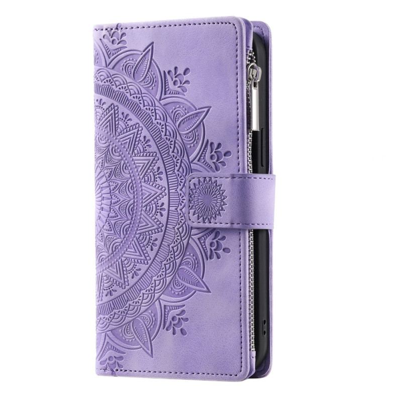 Capa De Couro Para Xiaomi 13 Capa Tipo Carteira Carteira Mandala