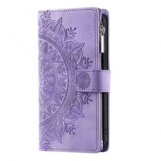 Capa De Couro Para Xiaomi 13 Capa Tipo Carteira Carteira Mandala