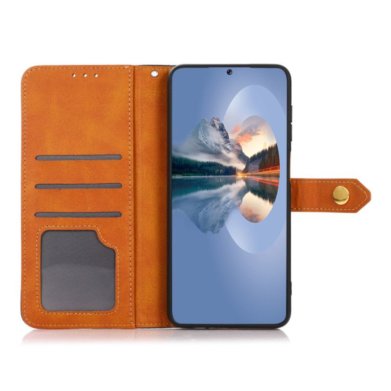 Capa Em Pele Para Xiaomi 13 Com Alça Khazneh