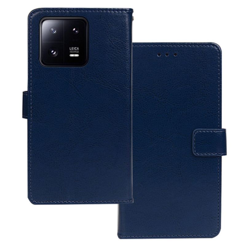 Capa Em Pele Para Xiaomi 13 Estilo Couro Idewei