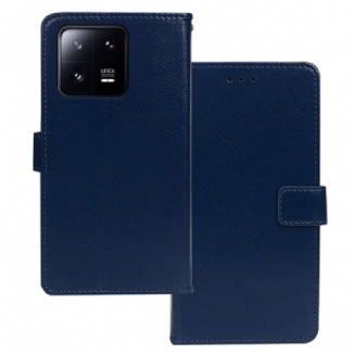 Capa Em Pele Para Xiaomi 13 Estilo Couro Idewei