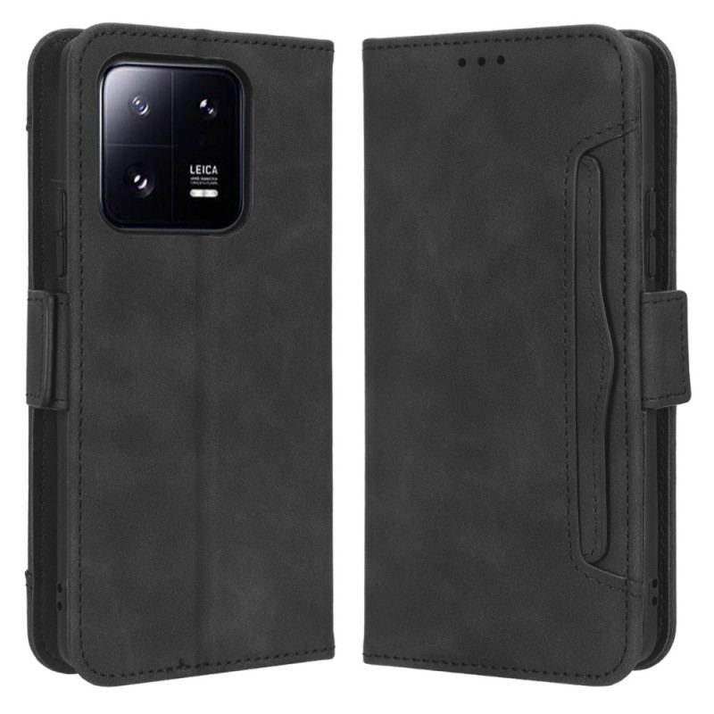 Capa Flip Para Xiaomi 13 Cartões Múltiplos