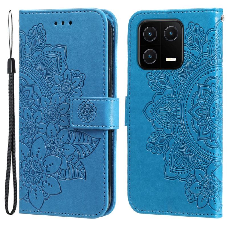 Capa Flip Para Xiaomi 13 De Cordão Mandala Strappy