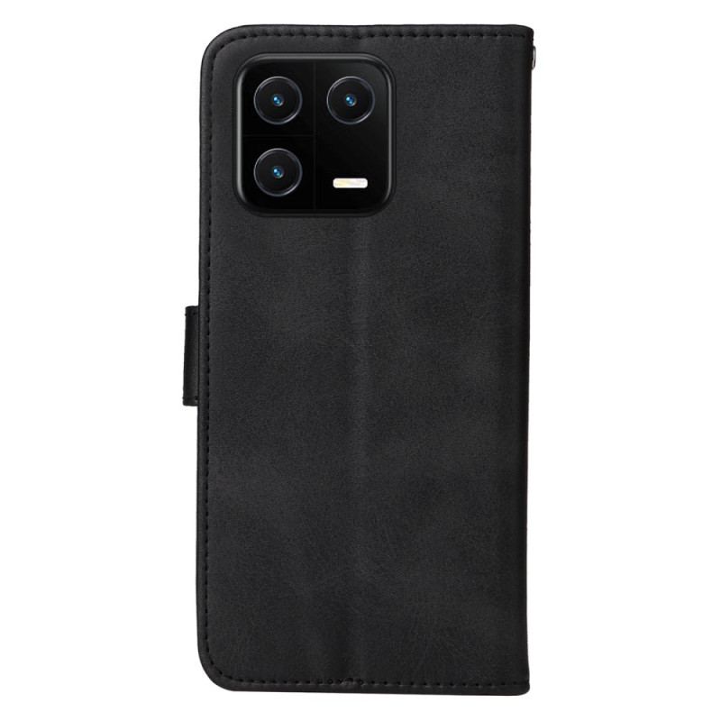 Capa Flip Para Xiaomi 13 De Cordão Simples Com Alça