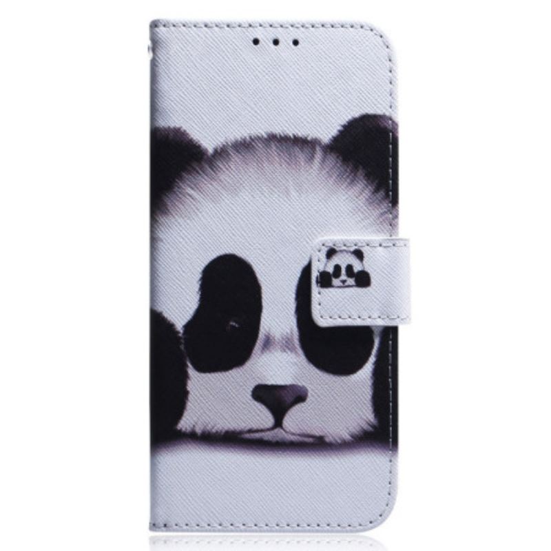 Capa Flip Para Xiaomi 13 De Cordão Strappy Panda