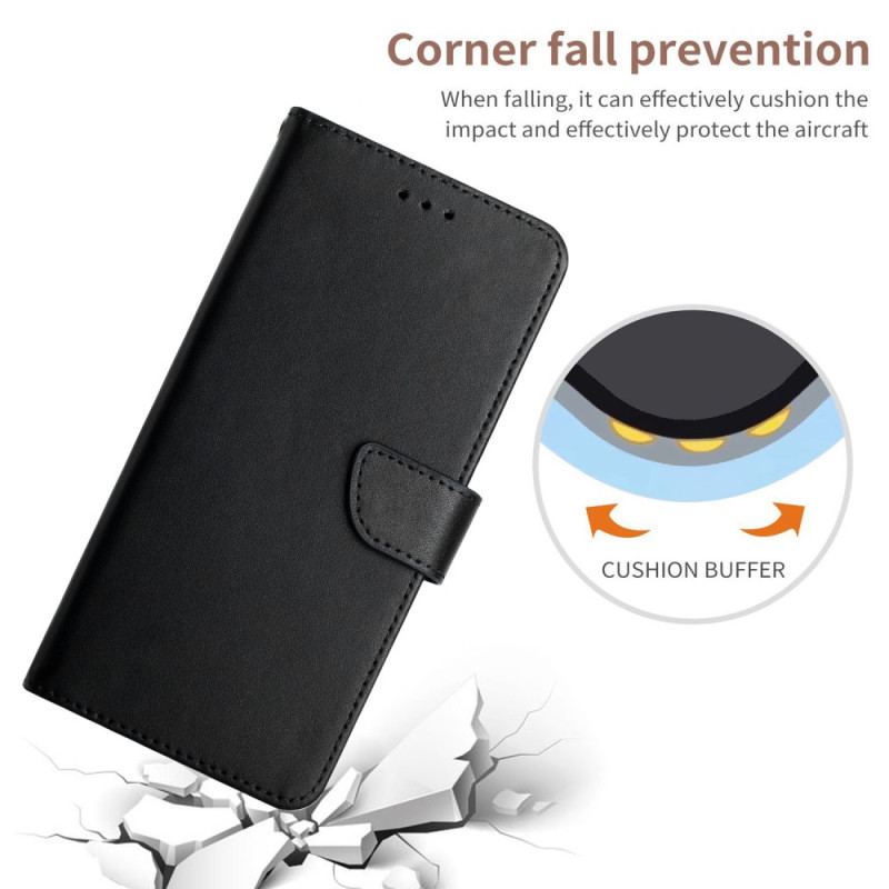 Capa Flip Para Xiaomi 13 Couro Napa Genuíno