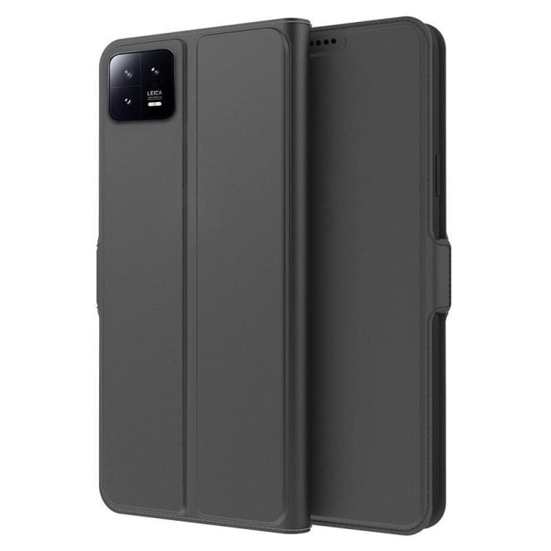 Capa Flip Para Xiaomi 13 Efeito Couro Fino