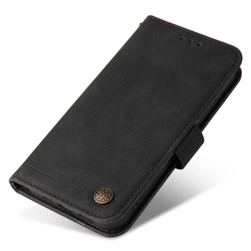 Capa Flip Para Xiaomi 13 Estilo De Couro Com Rebite Decorativo