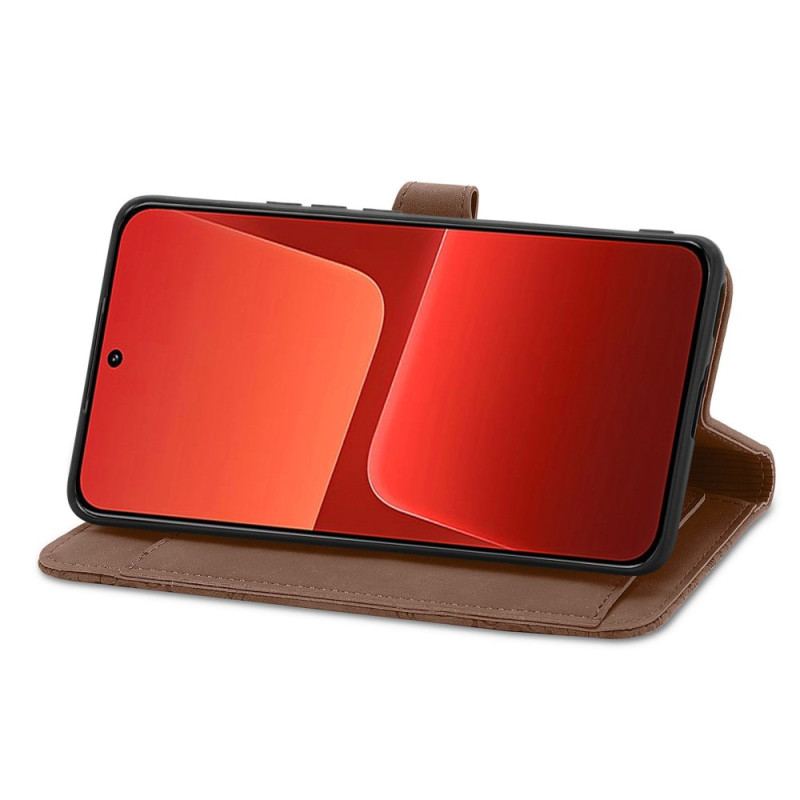 Capa Flip Para Xiaomi 13 Porta Moedas Rendado