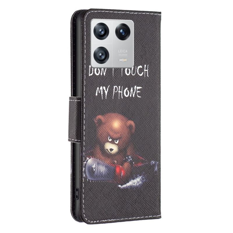 Capa Flip Para Xiaomi 13 Urso Perigoso