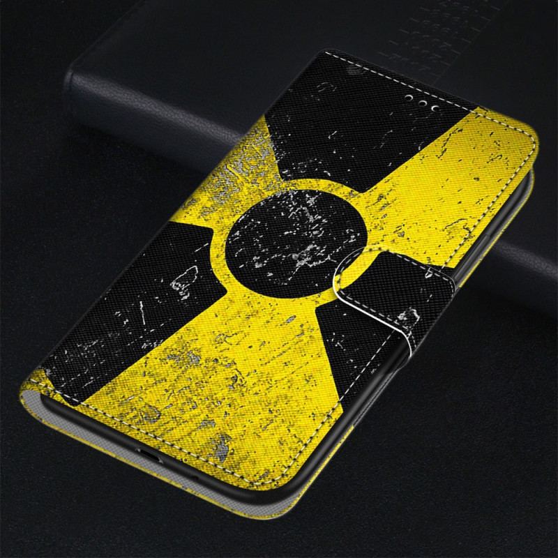 Capa Folio Para Xiaomi 13 Amarelo E Preto