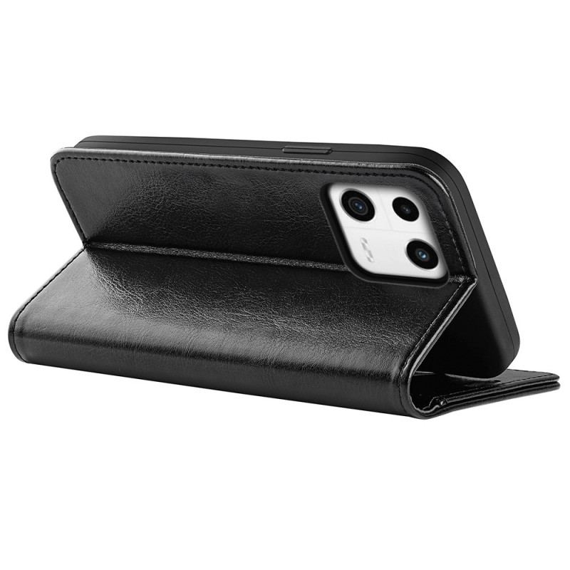 Capa Folio Para Xiaomi 13 Couro Falso Vintage