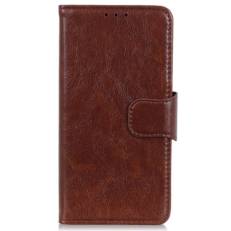 Capa Folio Para Xiaomi 13 Couro Napa Rachado