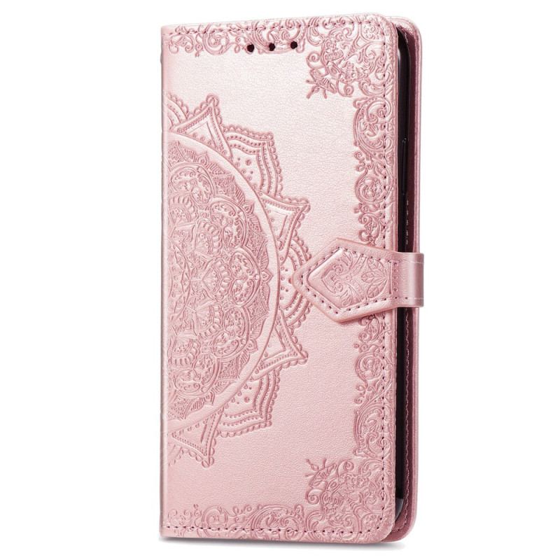 Capa Folio Para Xiaomi 13 Mandala Sol Com Cordão