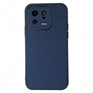 Capa Para Xiaomi 13 Clássico Fibra De Carbono