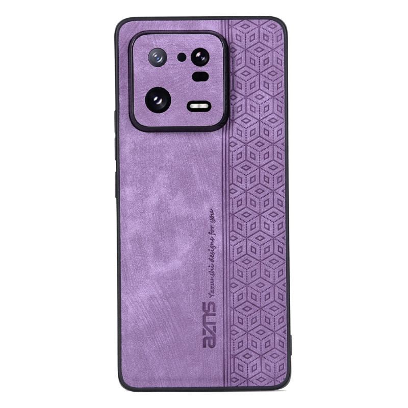 Capa Para Xiaomi 13 Efeito Couro Azns