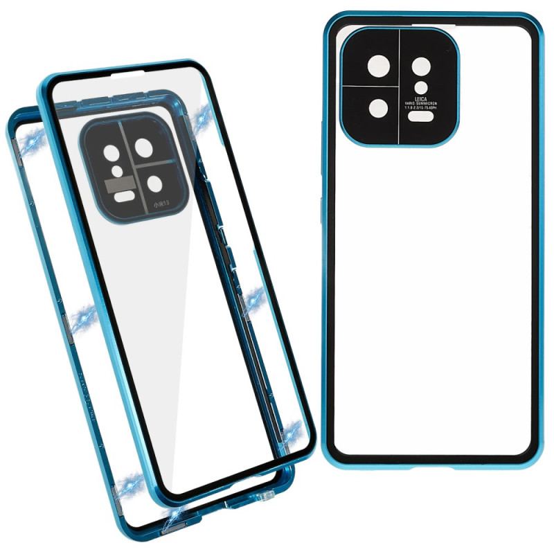 Capa Para Xiaomi 13 Vidro Temperado Frontal E Traseiro E Metal