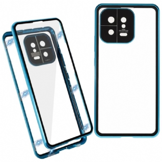 Capa Para Xiaomi 13 Vidro Temperado Frontal E Traseiro E Metal