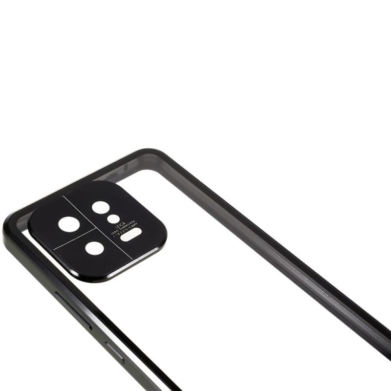 Capa Para Xiaomi 13 Vidro Temperado Frontal E Traseiro E Metal