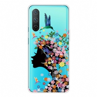 Capa De Celular Para OnePlus Nord CE 5G Cabelo Florido Transparente