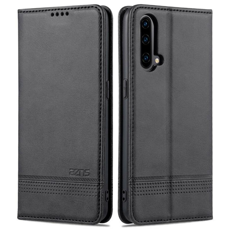 Capa De Celular Para OnePlus Nord CE 5G Flip Estilo De Couro Azns