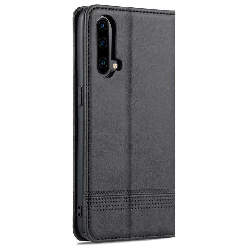 Capa De Celular Para OnePlus Nord CE 5G Flip Estilo De Couro Azns