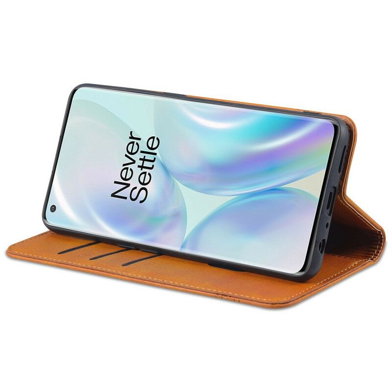 Capa De Celular Para OnePlus Nord CE 5G Flip Estilo De Couro Azns