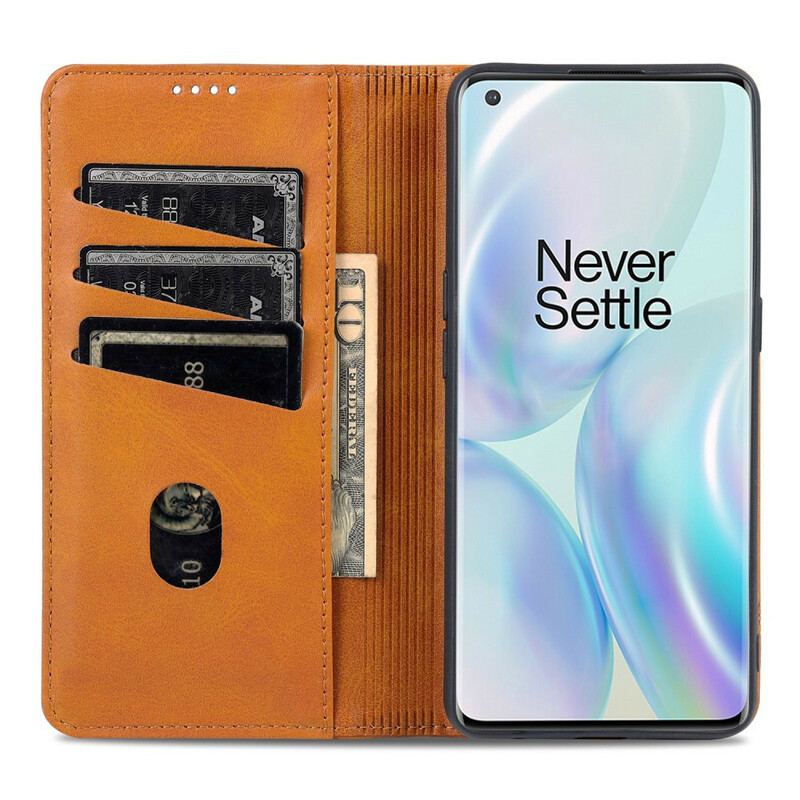 Capa De Celular Para OnePlus Nord CE 5G Flip Estilo De Couro Azns