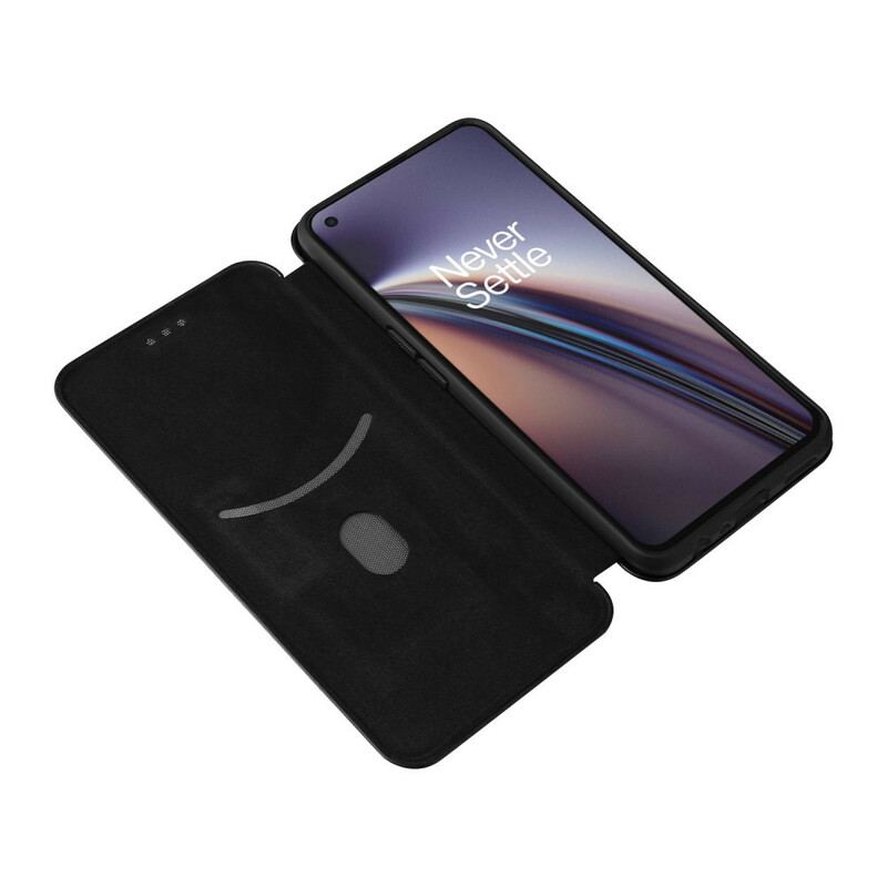 Capa De Celular Para OnePlus Nord CE 5G Flip Silicone De Carbono Colorido