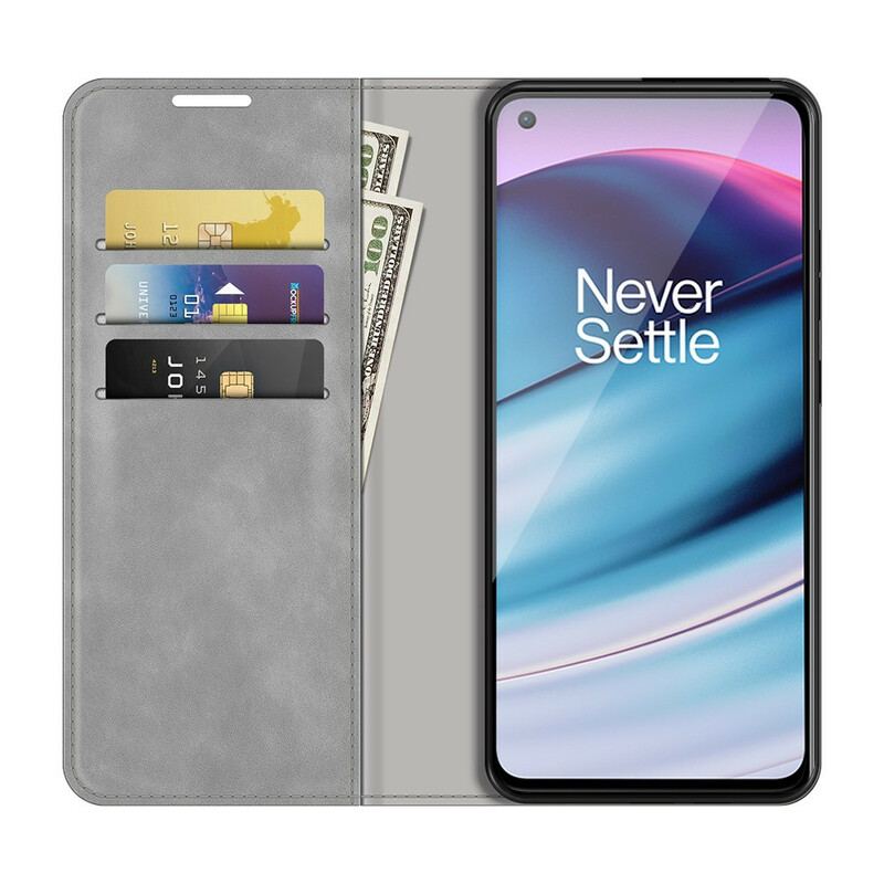 Capa De Celular Para OnePlus Nord CE 5G Flip Toque De Pele