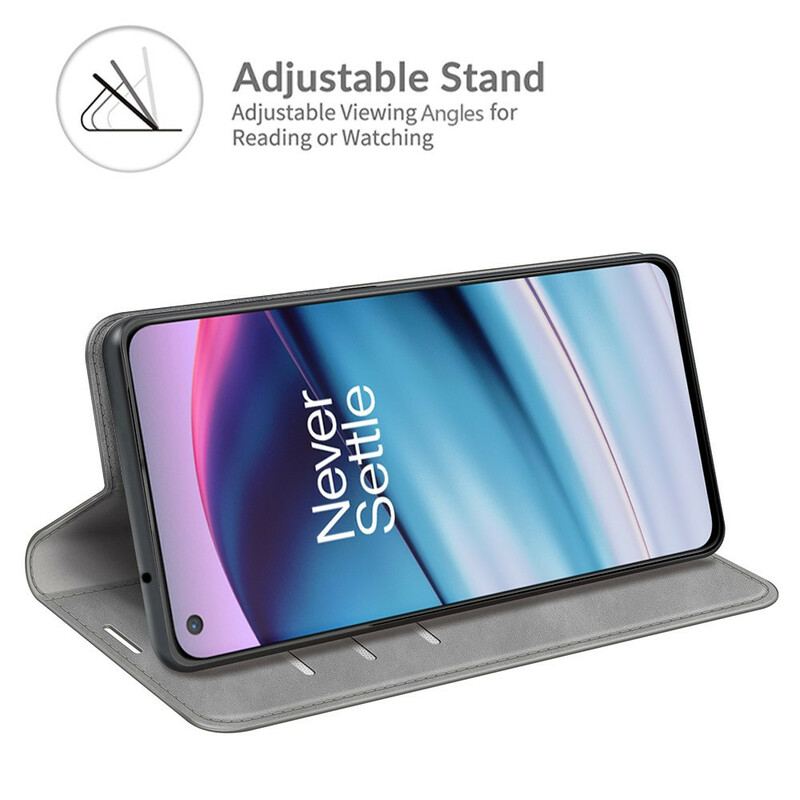 Capa De Celular Para OnePlus Nord CE 5G Flip Toque De Pele