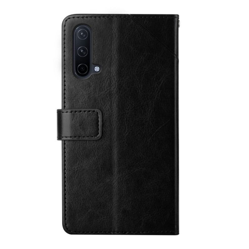 Capa De Couro Para OnePlus Nord CE 5G Estilo Couro Geo Y Design