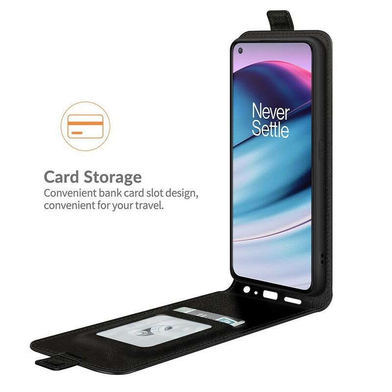 Capa De Couro Para OnePlus Nord CE 5G Flip Aba Vertical