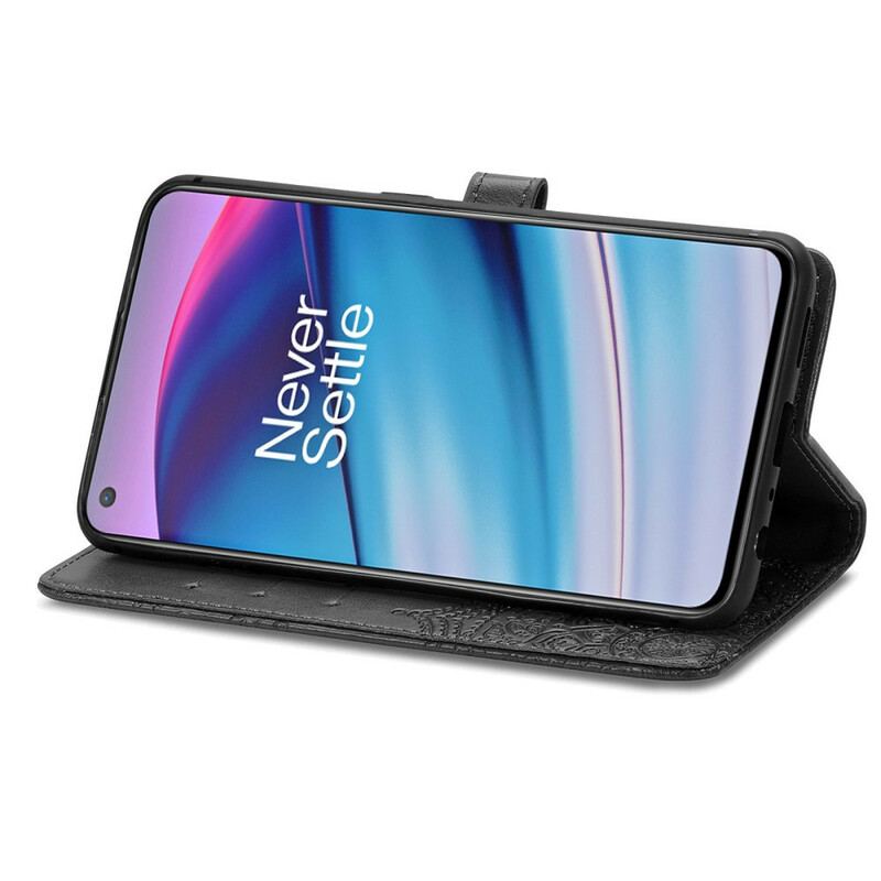 Capa De Couro Para OnePlus Nord CE 5G Mandala Idade Média