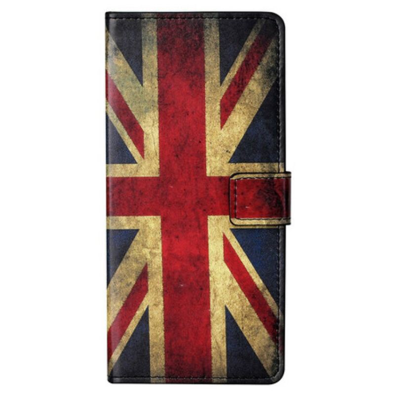 Capa Em Pele Para OnePlus Nord CE 5G Bandeira Da Inglaterra