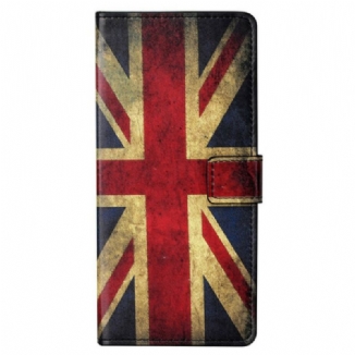 Capa Em Pele Para OnePlus Nord CE 5G Bandeira Da Inglaterra