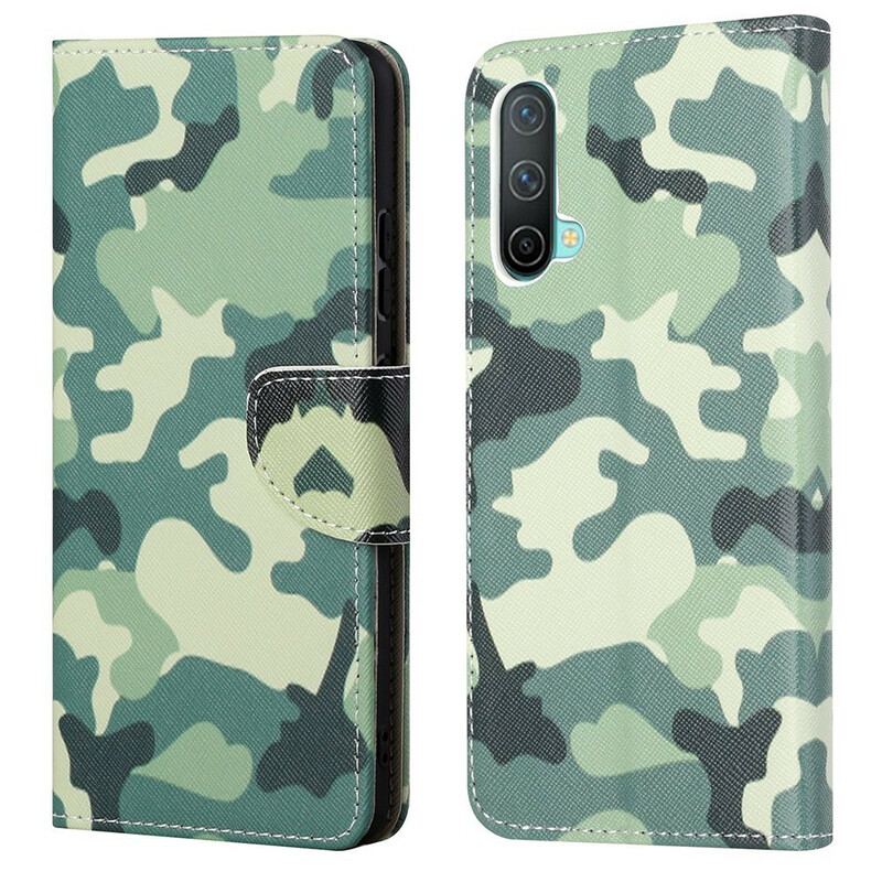 Capa Flip Para OnePlus Nord CE 5G Camuflagem Militar