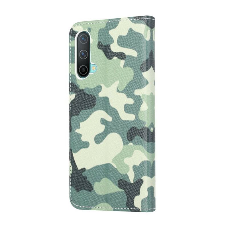 Capa Flip Para OnePlus Nord CE 5G Camuflagem Militar