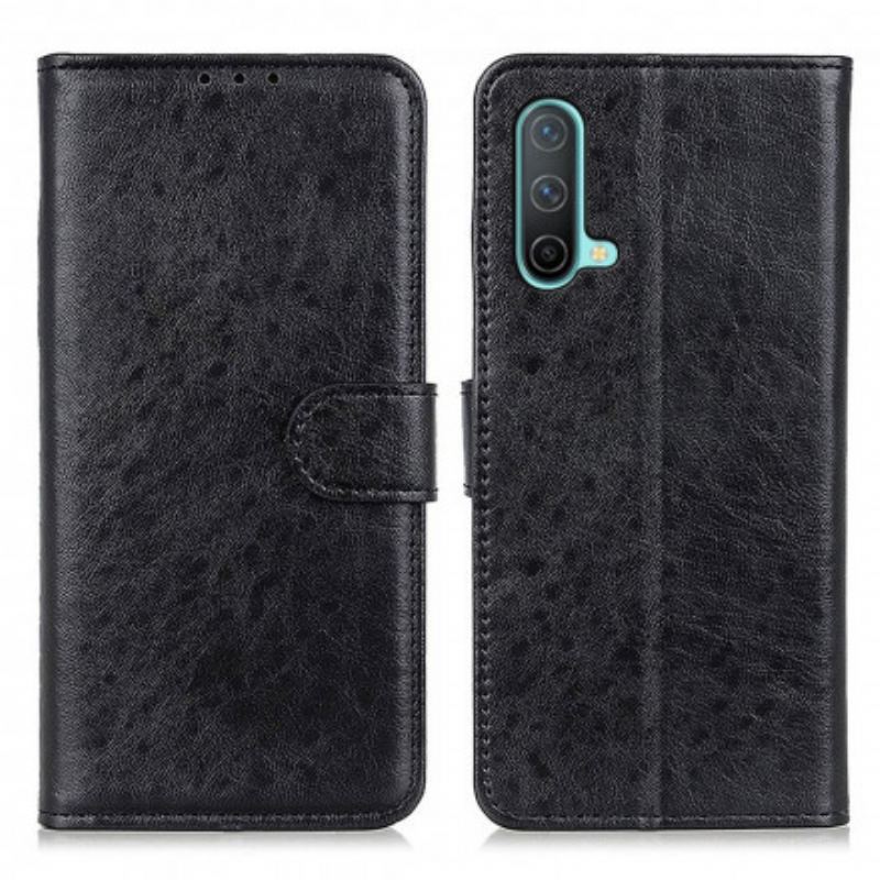 Capa Flip Para OnePlus Nord CE 5G Couro Sintético Texturizado