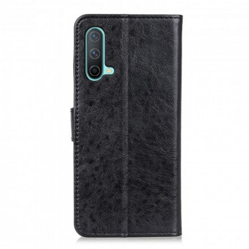 Capa Flip Para OnePlus Nord CE 5G Couro Sintético Texturizado