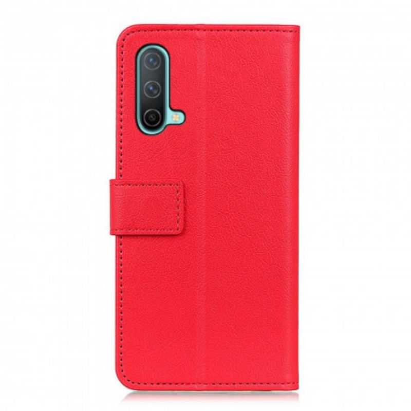 Capa Flip Para OnePlus Nord CE 5G Efeito Couro Clássico