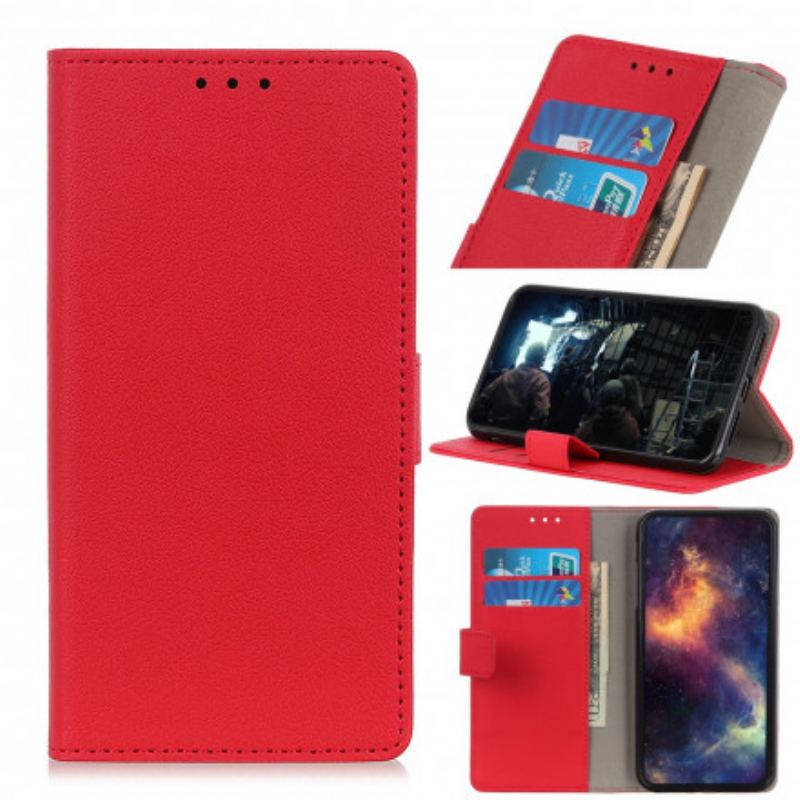 Capa Flip Para OnePlus Nord CE 5G Efeito Couro Clássico