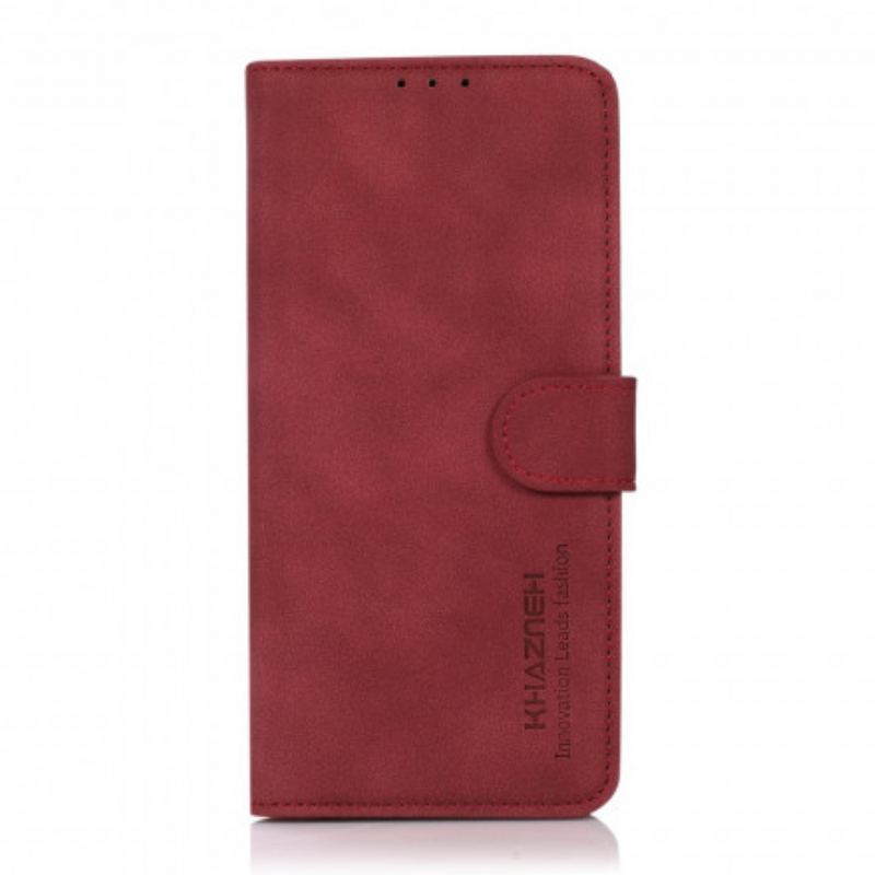 Capa Flip Para OnePlus Nord CE 5G Khazneh Moda Efeito Couro