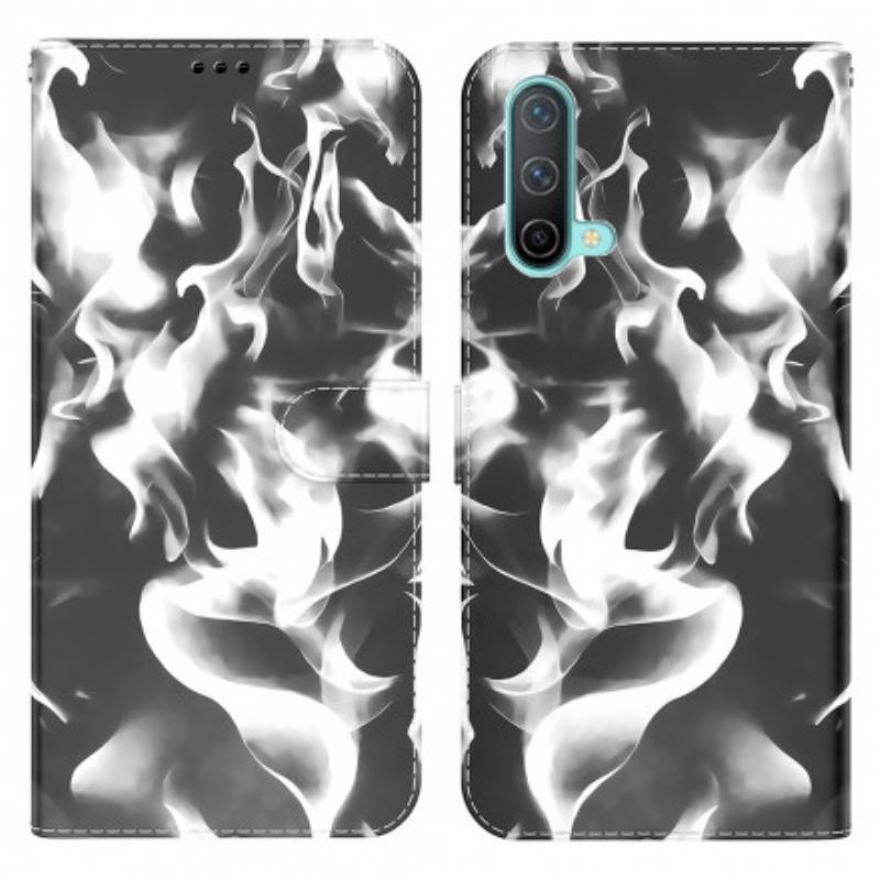 Capa Flip Para OnePlus Nord CE 5G Padrão Abstrato