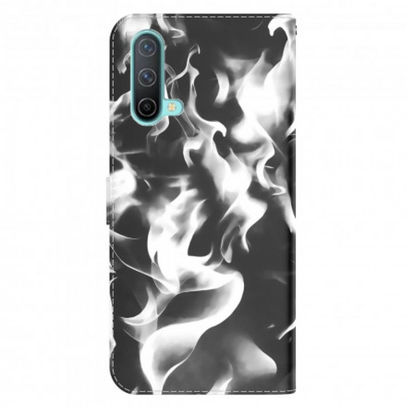 Capa Flip Para OnePlus Nord CE 5G Padrão Abstrato