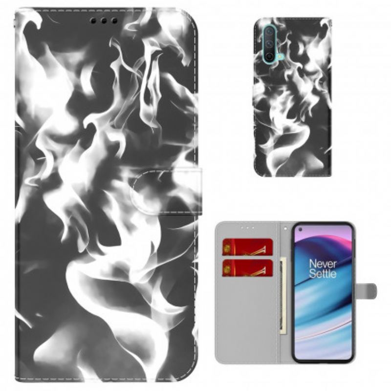 Capa Flip Para OnePlus Nord CE 5G Padrão Abstrato